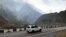 Many Russians are making their way to Georgia via the Kazbegi border crossing in the Caucasus Mountains