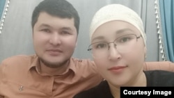 Обвиняемый в связи с Январскими событиями в Кызылорде Казбек Кудайбергенов и его жена Инкарим Султанова
