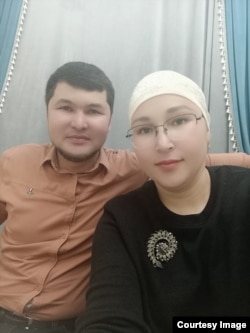 Казыбек Кудайбергенов и его жена Инкарим Султанова