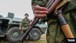 Российские военные на полигоне, иллюстративное фото