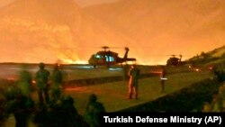 Turkish troops in action against Kurdish militants in northern Iraq, June 17, 2020