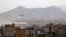A military aircraft takes off from the military airport in Kabul on August 27.