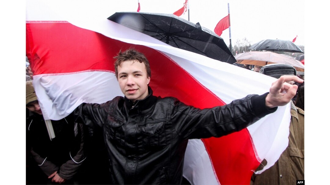 Роман Протасевич на Дне Воли в Минске 25 марта 2012 года