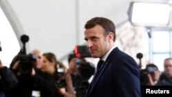 Francuski predsjednik Emmanuel Macron na samitu u Libiji u Berlinu, Njemačka, 19. januar 2020.