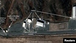 Imagine de satelit înfățișînd situația la complexul militar irania de la Parchin în iulie 2015
