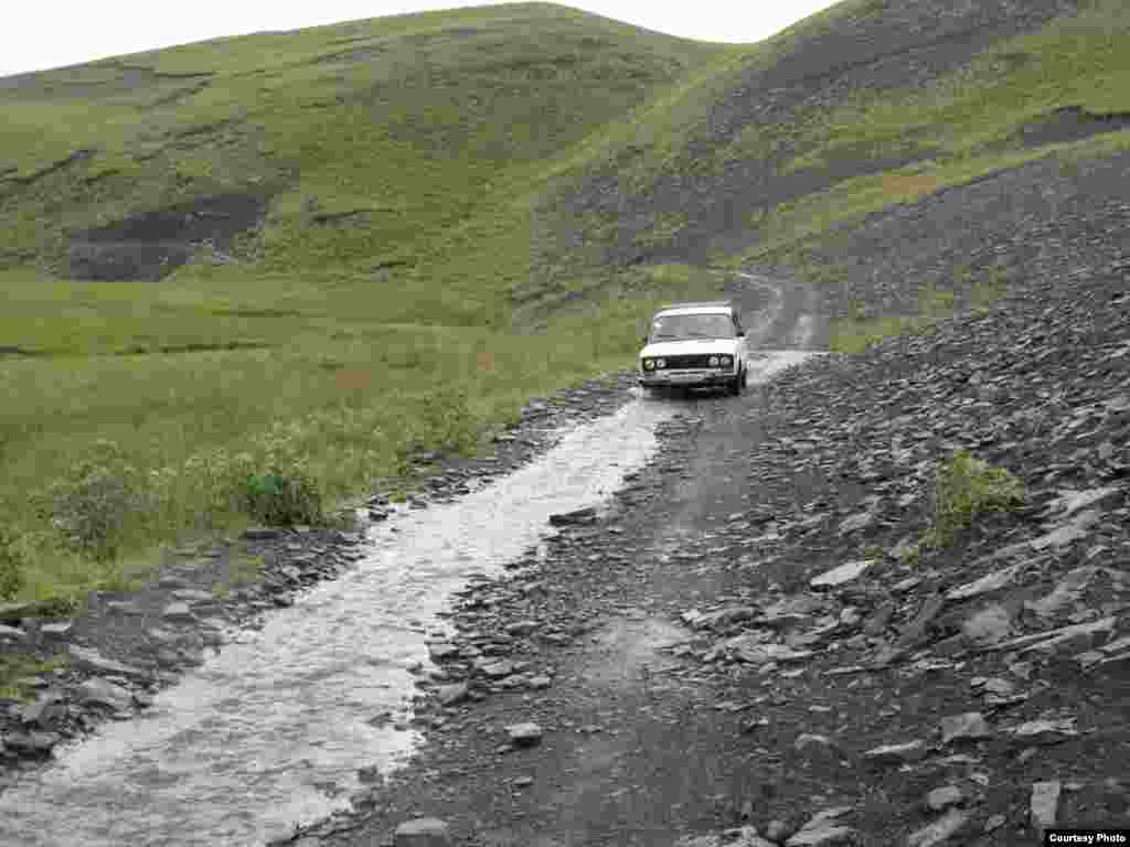 Низ планините на Дагестан - "The mountains of Daghestan made the biggest impression on me, because they were fantastic. And I don't understand why the place isn't full of tourists. I have never seen anything as beautiful. I've traveled a good chunk of the world. I know the Georgian Caucasus. I know the desert. I know China well. But this made an unbelievable impression because the Caspian Sea is beautiful and you ride half an hour away and you are in these wild mountains, where each valley is completely different. Some valleys are green, some are black. Some are gorges. Just beautiful."