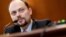 Russian activist Vladimir Kara-Murza speaks during a hearing of a U.S. Senate Appropriations subcommittee in Washington on March 29.