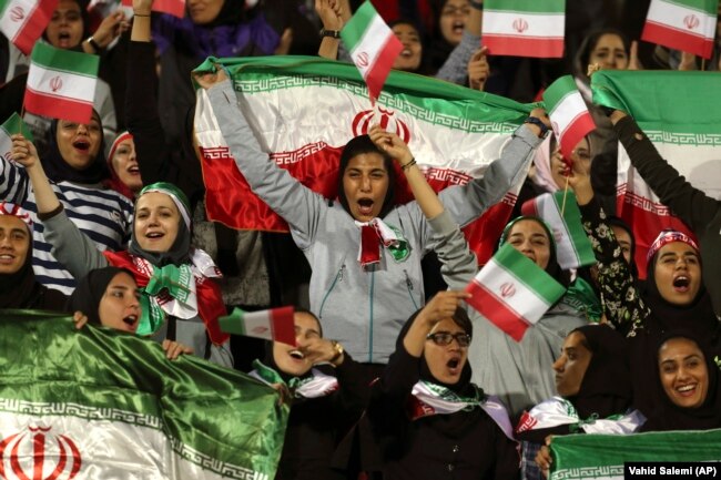 Iran is the only country in the world that bans women from attending male sporting events, despite scores of die-hard female fans for many sports.