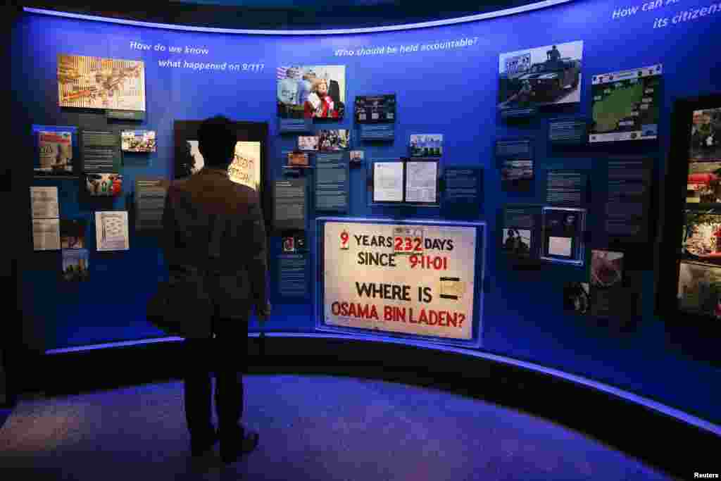 An exhibit of artifacts from the years following the September 11 attacks