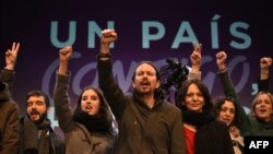 حزب تازه وارد پودموس (در تصویر) برای اولین بار اعضایش را در سطح ملی نامزد کرده بود و در جایگاه سوم قرار گرفت