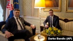 Andrej Plenković i Aleksandar Vučić, Zagreb, fotoarhiv