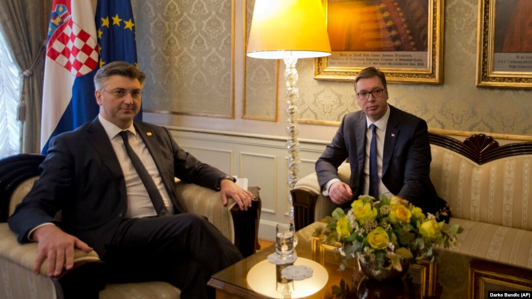 Andrej Plenković i Aleksandar Vučić, Zagreb, fotoarhiv