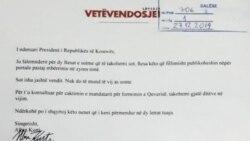 Përgjigjja e Vetëvendosjes për ftesën e presidentit Thaçi