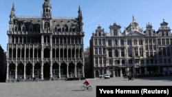 Grand-Place din Bruxelles pe timp de coronavirus.