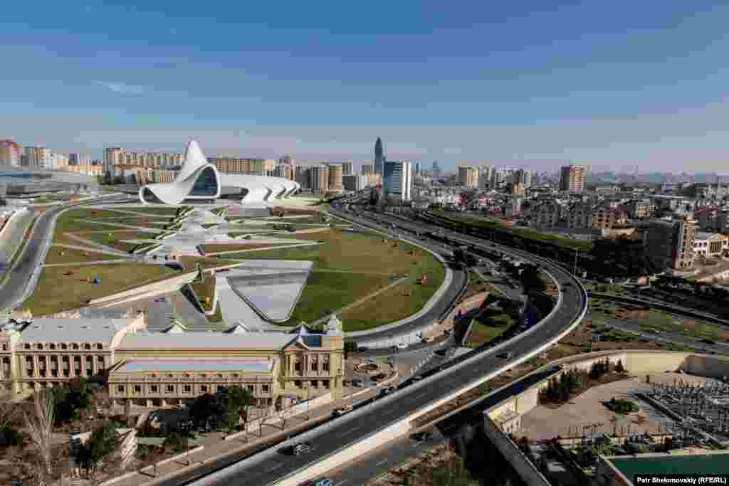 Modern buildings on the Baku skyline