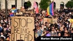 Protest la Budapesta împotriva legii anti-LGBT, 14 iunie 2021