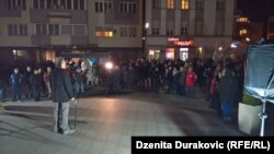 Protest Bišćana na gradskom trgu