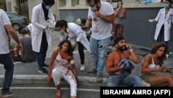 повредени во експлозите во Бејрут, Либан, 04.08.2020.