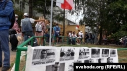Protest la închisoarea Valadarka Minsk, Belarus, 18 august 2020