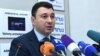 Armenia -- Eduard Sharmazanov, the spokesman for the ruling Republican Party, at a press conference in Yerevan, 27Dec2017.