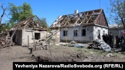 Поселок Камышеваха на Запорожье после обстрелов российскими военными, 11 мая 2022 года