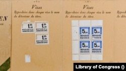 Нансеновский паспорт со специальными марками. Из архива Библиотеки Конгресса