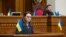 Kryministrja e Ukrianës, Yulia Svyrydenko, gjatë një seance plenare në Kiev në korrik të vitit 2025. 