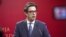 Stevo Pendarovski, kandidati për president i partive në pushtet, LSDM dhe BDI.