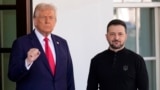 US President Donald Trump welcomes Ukrainian President Volodymyr Zelenskyy at the White House in Washington, Feb 28, 2025.