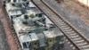 Расейскія танкі на чугуначнай станцыі Навабеліца ў Гомелі, 30 сакавіка 2022