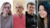 Iryna Lieūšyna, Dźmitry Navažylaū, Andrej Aliaksandraū, Iryna Zlobina. Deținuți politici BelaPAN