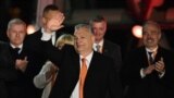 Orbán Viktor a választási győzelem estéjén, 2022. április 3-án