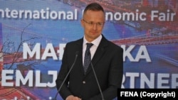 Министр иностранных дел и внешней торговли Венгрии Петер Сийярто