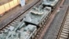 Російську танки на одній з білоруських залізничних станцій, березень 2022 року 