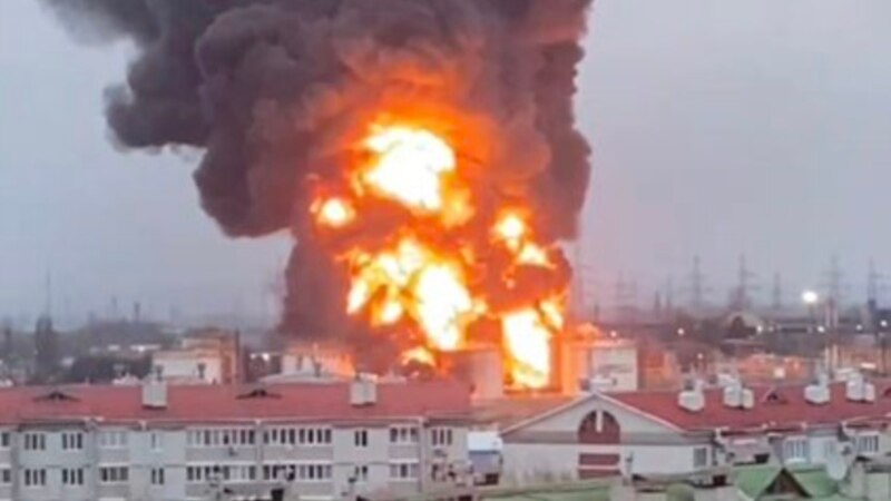 Улады Ўкраіны адпрэчылі датычнасьць да пажару на нафтабазе ў расейскім Белгарадзе