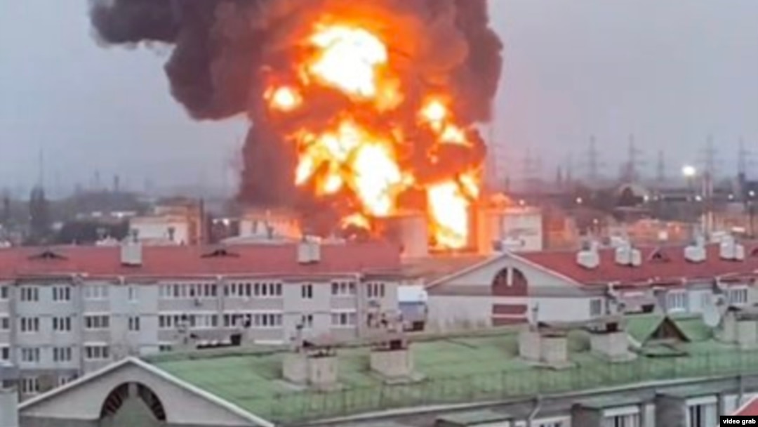 Ukraine Denies Responsibility For Blast At Russian Fuel Depot