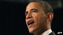 باراک اوباما می گوید: ظرف ۱۶ ماه پس از شروع کارش به عنوان رييس جمهور، سربازان را از عراق خارج می کند.(عکس: AFP)