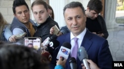 Поранешниот премиер Никола Груевски дава изјава пред Суд. 