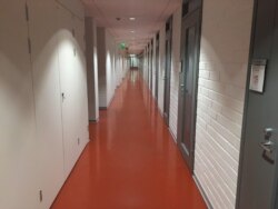Опустевшие коридоры Университета Восточной Финляндии в Йоэнсуу