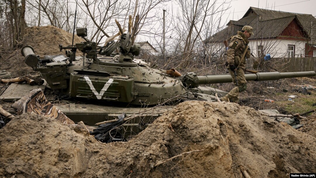Российская военная техника под Киевом (архивное фото)