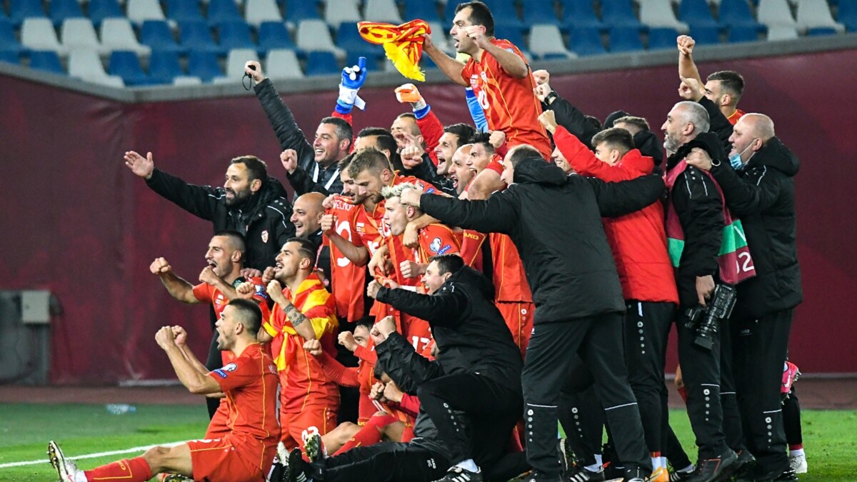 North Macedonia Beats Georgia To Qualify For First-Ever Major Soccer