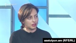 Лена Назарян в студии «Азатутюн ТВ», 6 июня 2017 г.