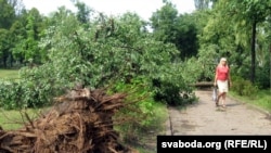  Буралом у мікрараёне Стары аэрадром