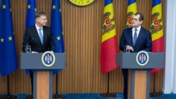 Conferință de presă Valdis Dombrovskis - Vasile Tofan