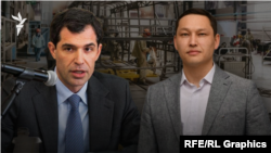 Владелец QazTehna Андрей Лаврентьев и активист Санжар Бокаев