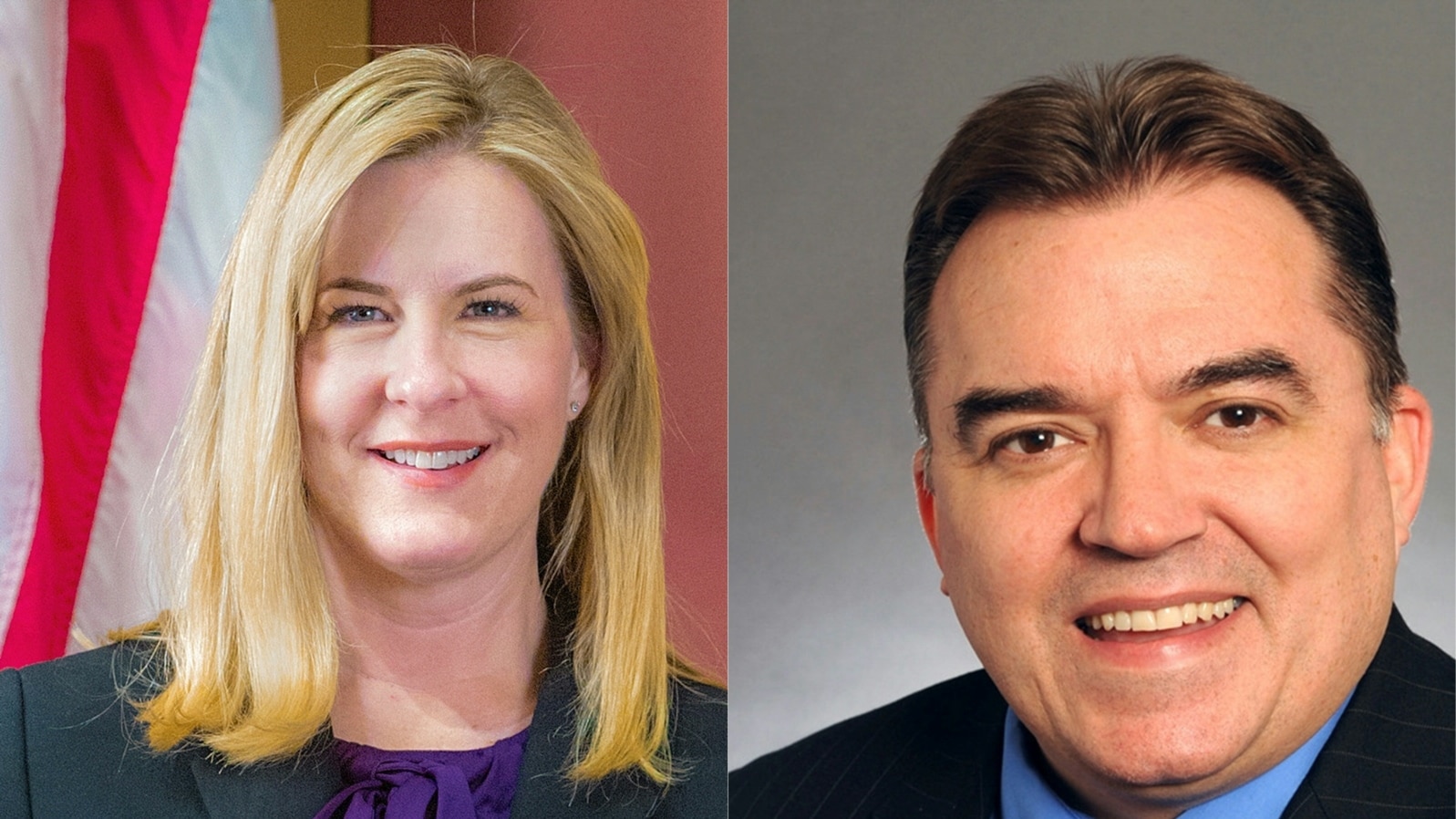 Melissa Hortman, reprezentantă a statului Minnesota, și John Hoffman, senator al statului Minnesota, cei doi politicieni împușcați.