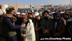 The funeral of a man killed in North Waziristan in December.