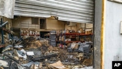 An east London warehouse where generators and satellite communication equipment bound for Ukraine was set on fire in March 2024. British prosecutors have linked the arson attack to the Wagner Group. 