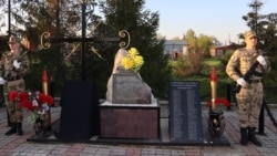 Открытие второй мемориальной плиты на памятнике погибшим военным, Чулым
