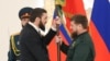 Спикер парламента Чечни Магомед Даудов и Рамзан Кадыров. Архивное фото